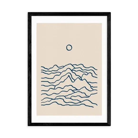 Mountainscape Wall Print - Natural, Paper
