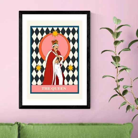 Music Art Print with Tarot Design - Multicolor