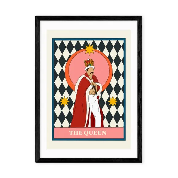 Music Art Print with Tarot Design - Multicolor