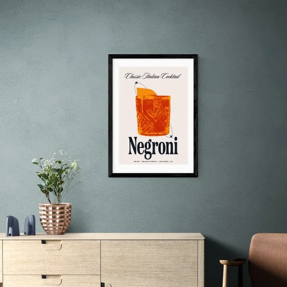 Negroni Wall Print - Orange
