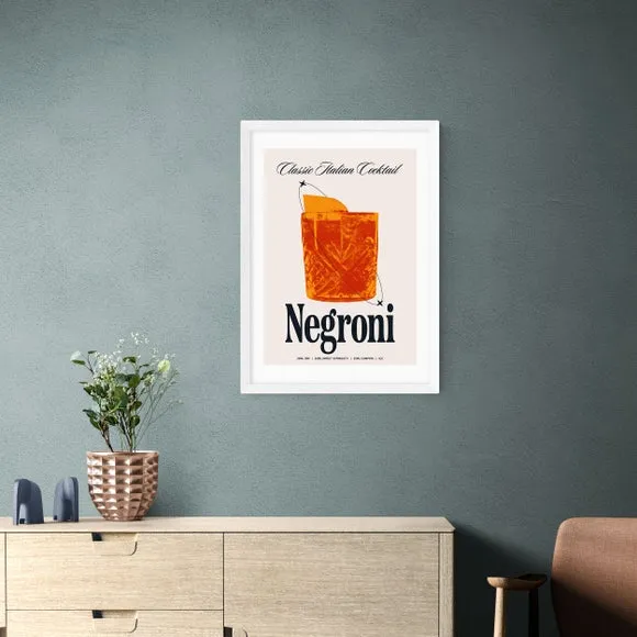 Negroni Wall Print - Orange