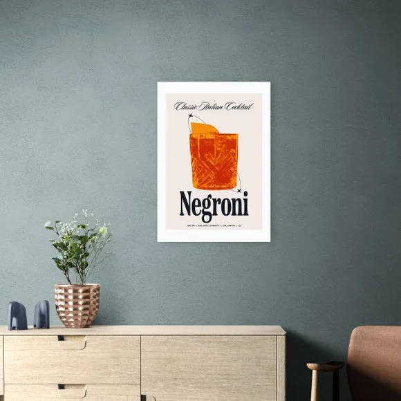 Negroni Wall Print - Orange image