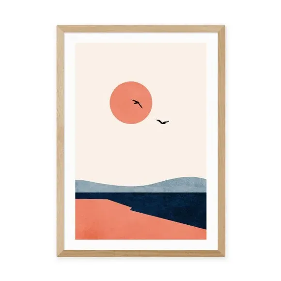 Once Upon A Time Art Print - Orange