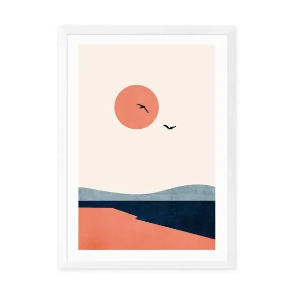 Once Upon A Time Art Print - Orange