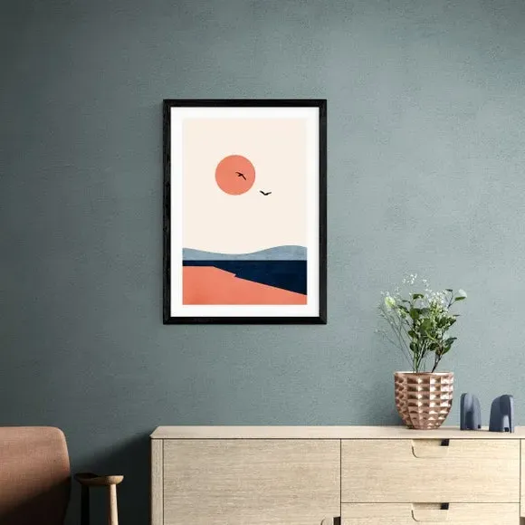 Once Upon A Time Art Print - Orange