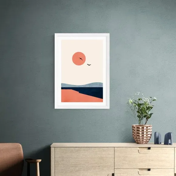 Once Upon A Time Art Print - Orange
