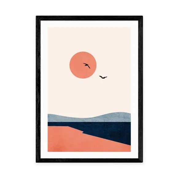 Once Upon A Time Art Print - Orange