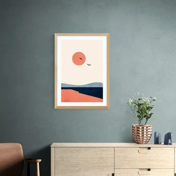 Once Upon A Time Art Print - Orange