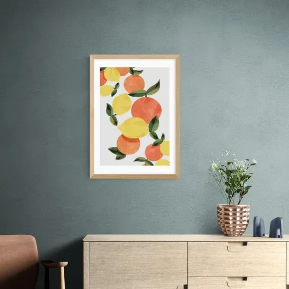 Oranges And Lemons Wall Print - Orange