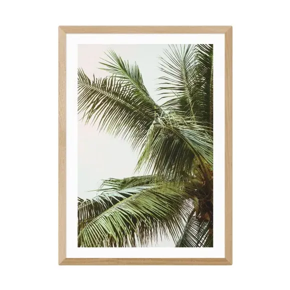 Palm Trees Wall Print - Green, Archival Paper