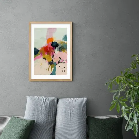 Paysage Abstract Print - Multicolor, Paper