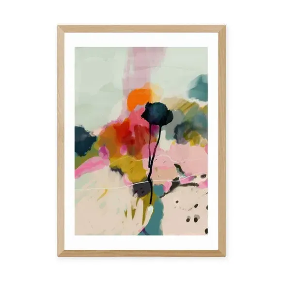 Paysage Abstract Print - Multicolor, Paper