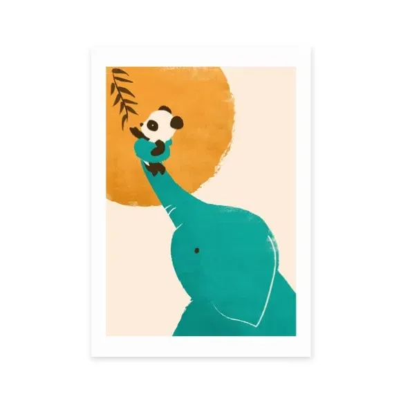 Portrait Animal Print - Multicolor, Paper