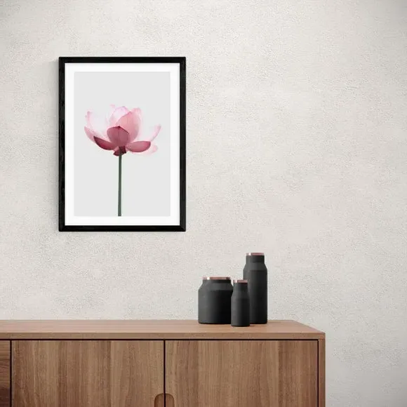 Portrait Lotus Print - Pink, Archival Paper