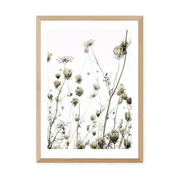 Portrait Wall Print Floral - Multicolor, Paper