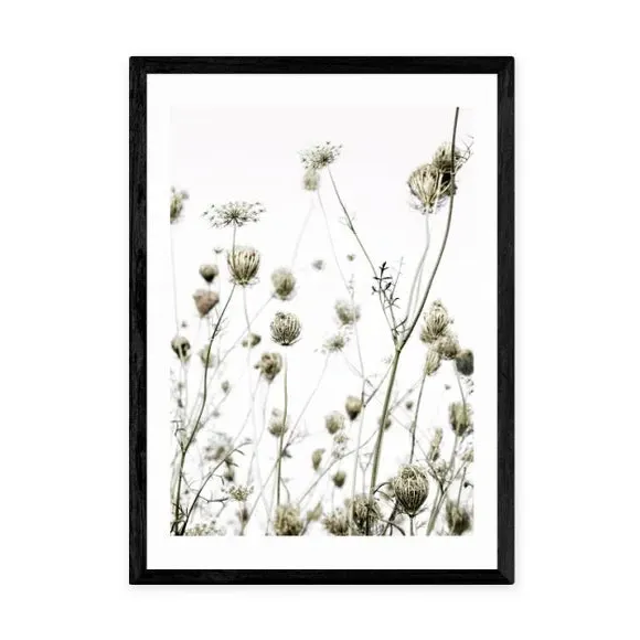 Portrait Wall Print Floral - Multicolor, Paper