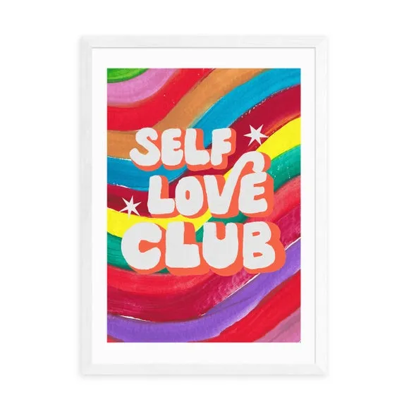 Rainbow Club Art Print - Multicolor, Paper