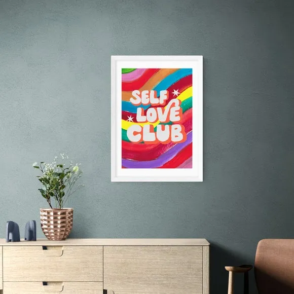 Rainbow Club Art Print - Multicolor, Paper