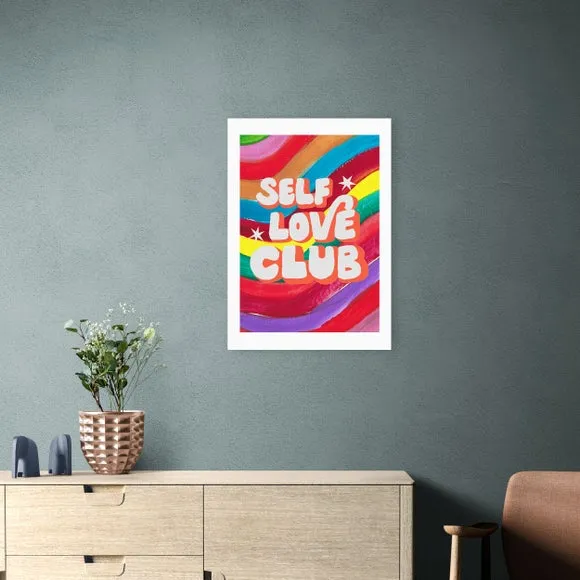 Rainbow Club Art Print - Multicolor, Paper