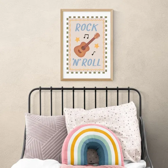 Rock n Roll Wall Print - Multicolor, Paper
