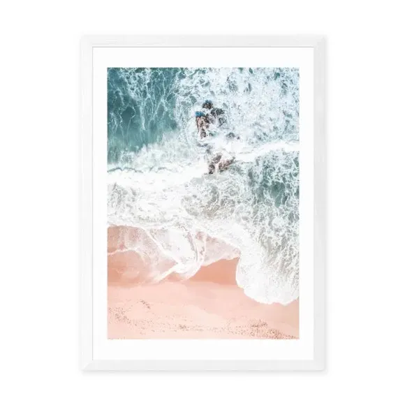 Sands of Coral Haze Print - Multicolor, Paper