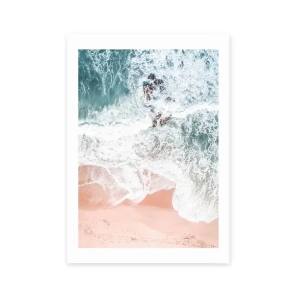 Sands of Coral Haze Print - Multicolor, Paper image