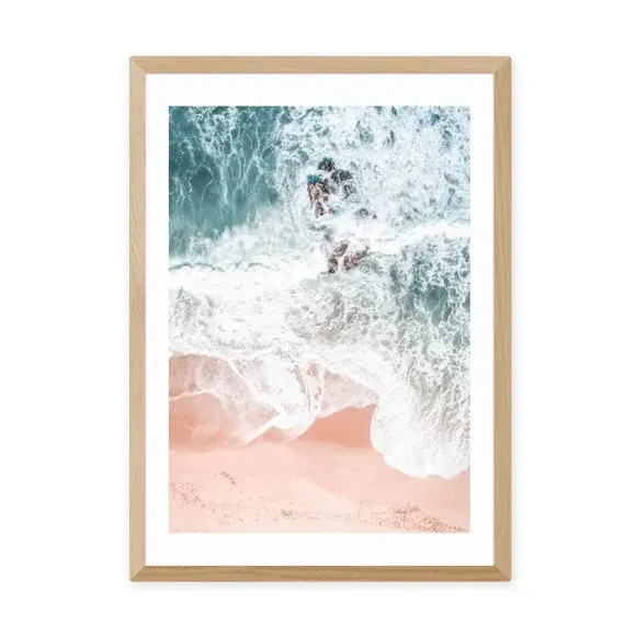 Sands of Coral Haze Print - Multicolor, Paper