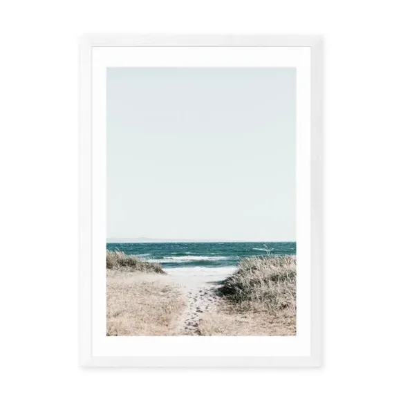 Sea View Wall Print - Blue, Archival Paper
