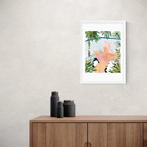 Spa Day Wall Print - Multicolor, Paper