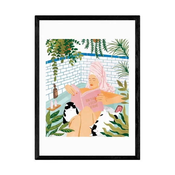 Spa Day Wall Print - Multicolor, Paper