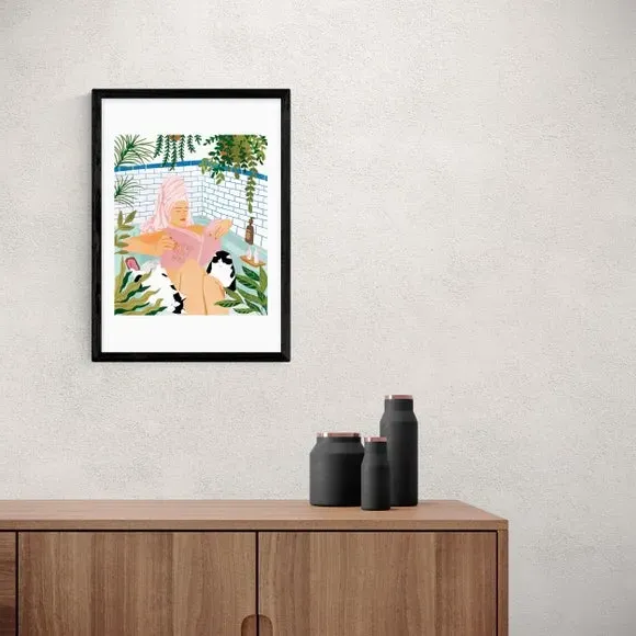 Spa Day Wall Print - Multicolor, Paper
