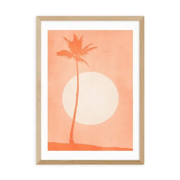 St. Tropez Sunset Print - Orange, Paper