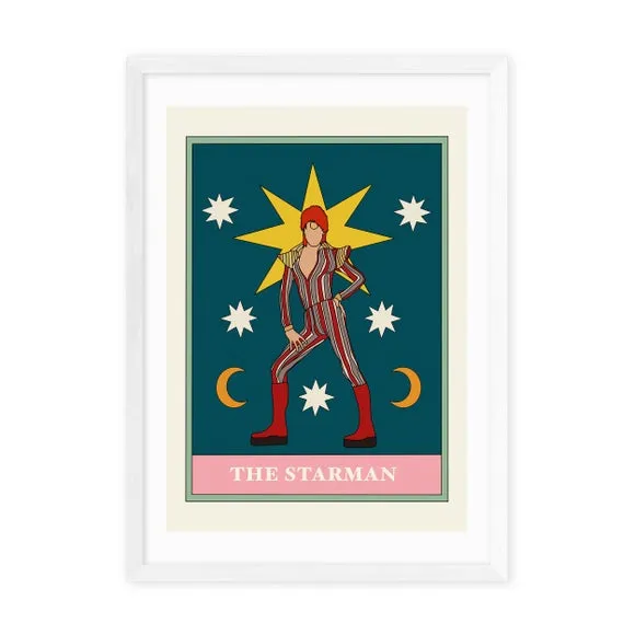 Starman Art Print - Green, Archival Paper