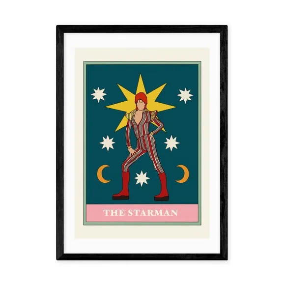 Starman Art Print - Green, Archival Paper