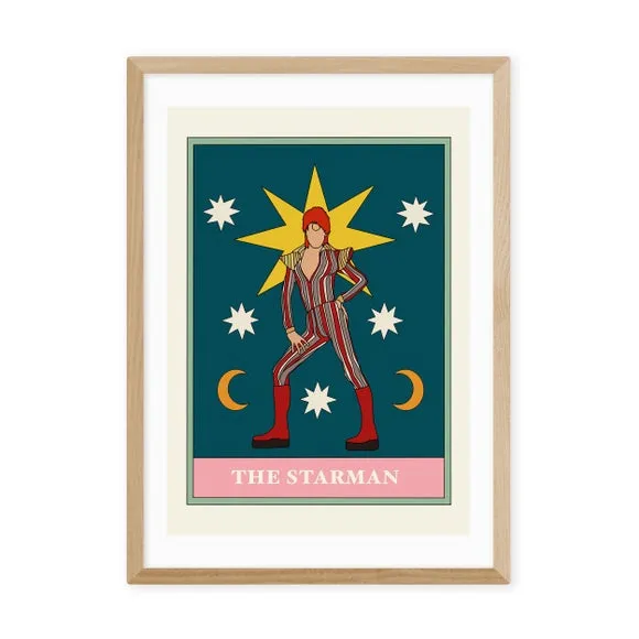 Starman Art Print - Green, Archival Paper