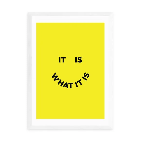 Statement Graphic Print - Yellow, Archival Paper