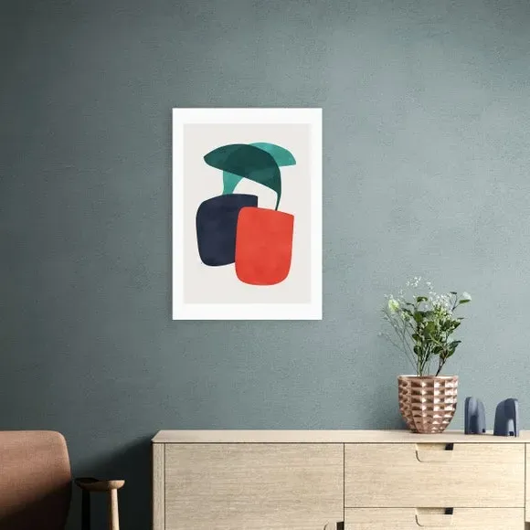 Still Life II Art Print - Red image