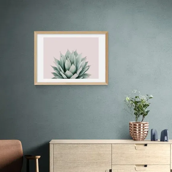 Succulent Wall Print - Pink, Archival Paper