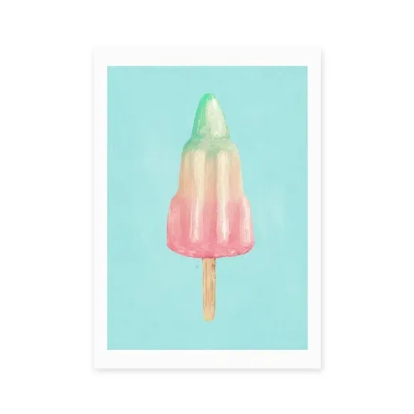 Take Off Wall Print - Blue, Archival Paper