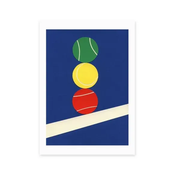 Tennis Art Print - Multicolor, Paper
