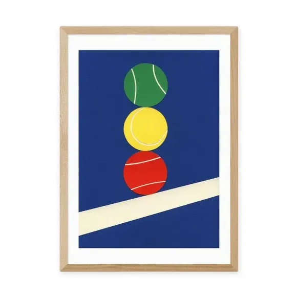 Tennis Art Print - Multicolor, Paper