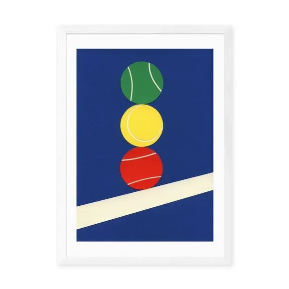 Tennis Art Print - Multicolor, Paper