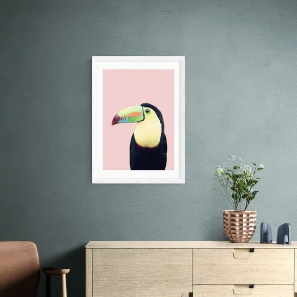Toucan Wall Print - Multicolor, Paper