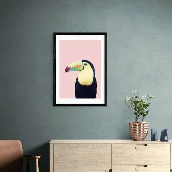 Toucan Wall Print - Multicolor, Paper