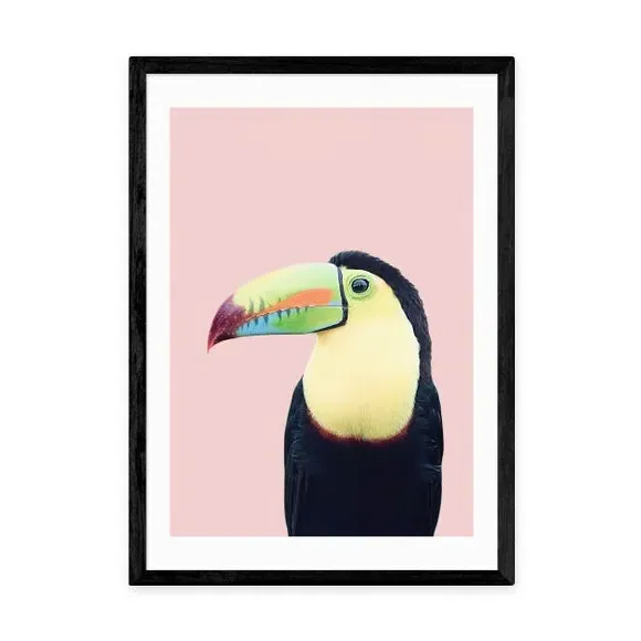 Toucan Wall Print - Multicolor, Paper