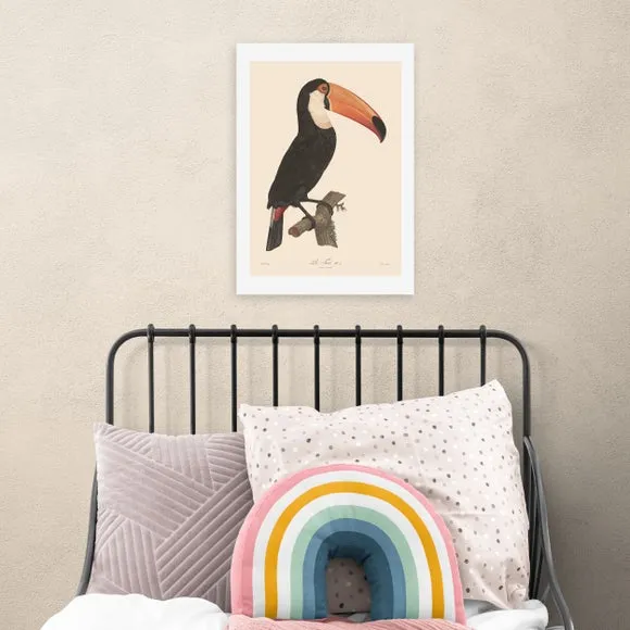 Toucan Wall Print - Natural, Archival Paper image