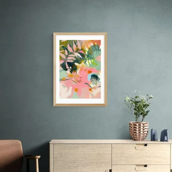 Tropical Summer Art Print - Pink