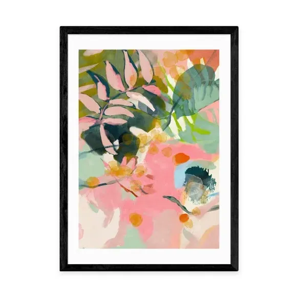 Tropical Summer Art Print - Pink