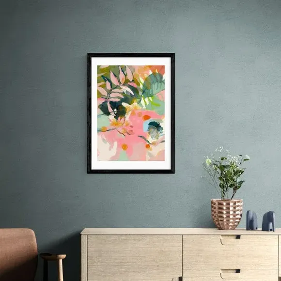 Tropical Summer Art Print - Pink