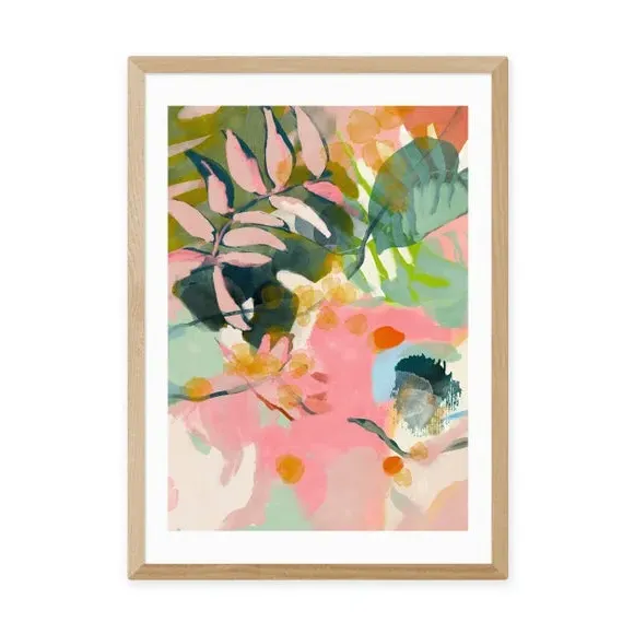 Tropical Summer Art Print - Pink